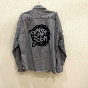 Elton John Up-cycled Wrangler Snap Front Shirt